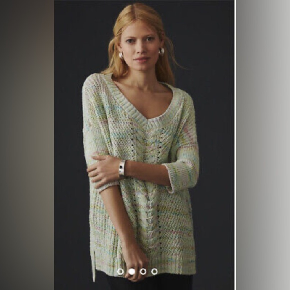 Pilcro Oversized Cable-Knit Sweater Anthropologie